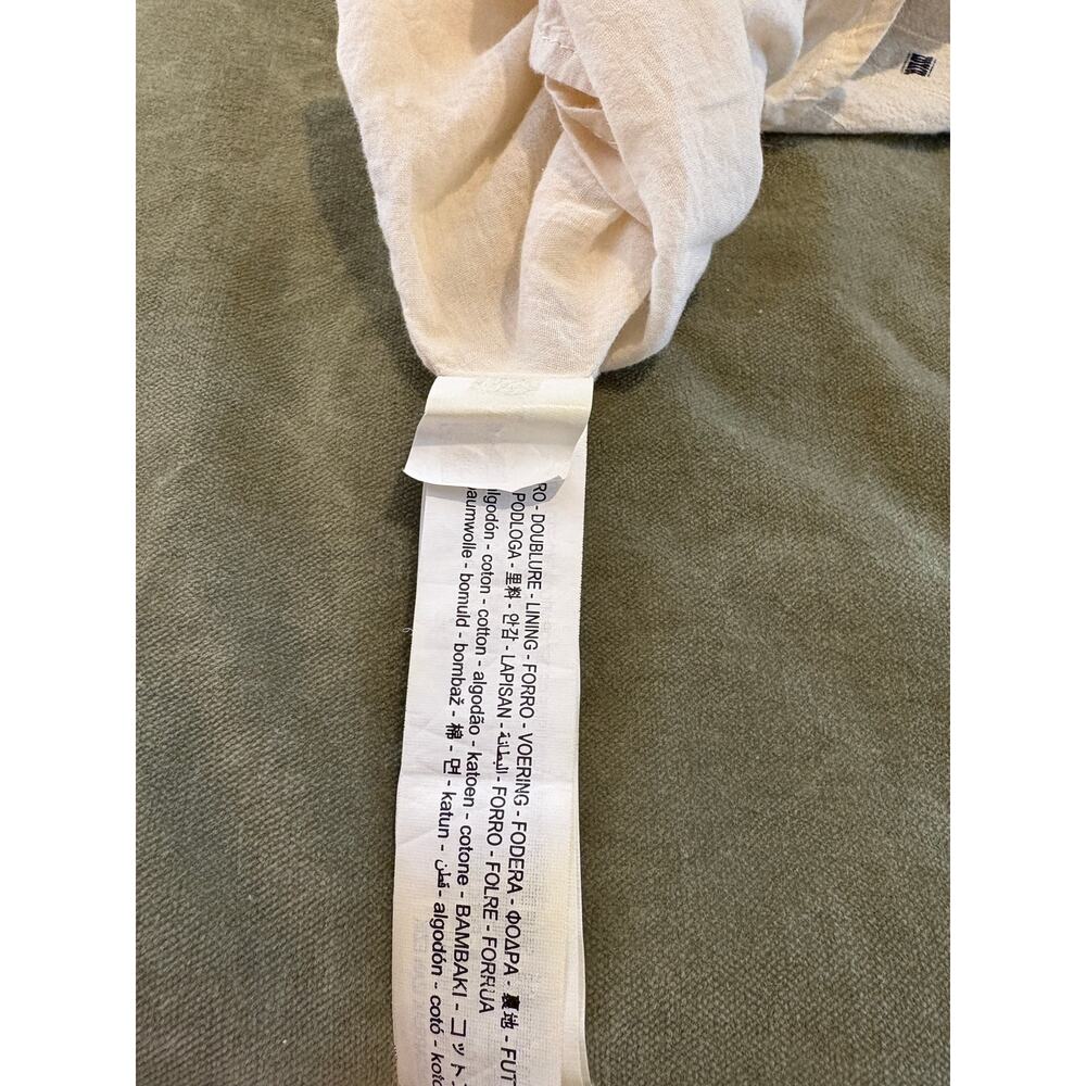 Zara Cream with Black/Navy Patchwork Midi Dress XXL - Picture 5 of 6